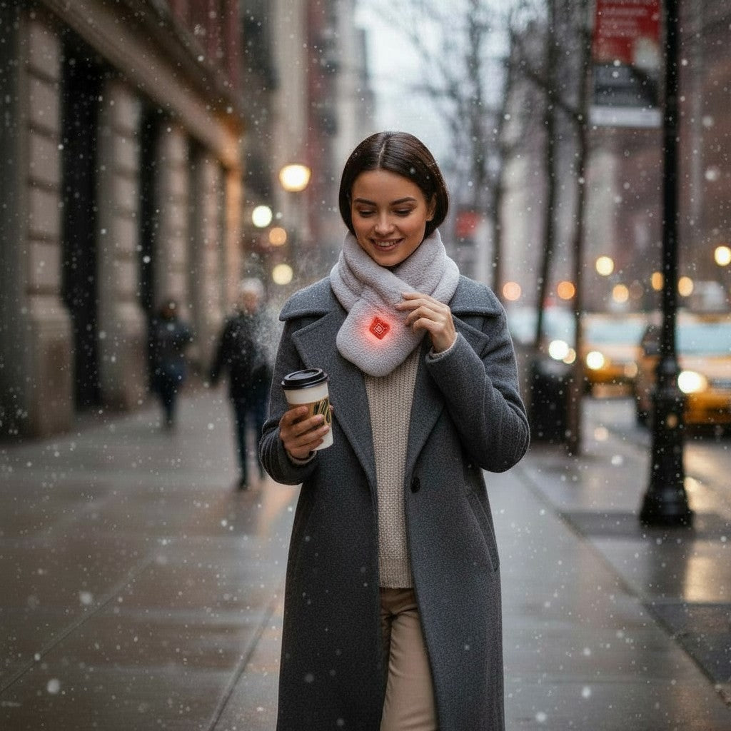 F&F Ember Scarf™ – Instant Heat, All-Day Comfort