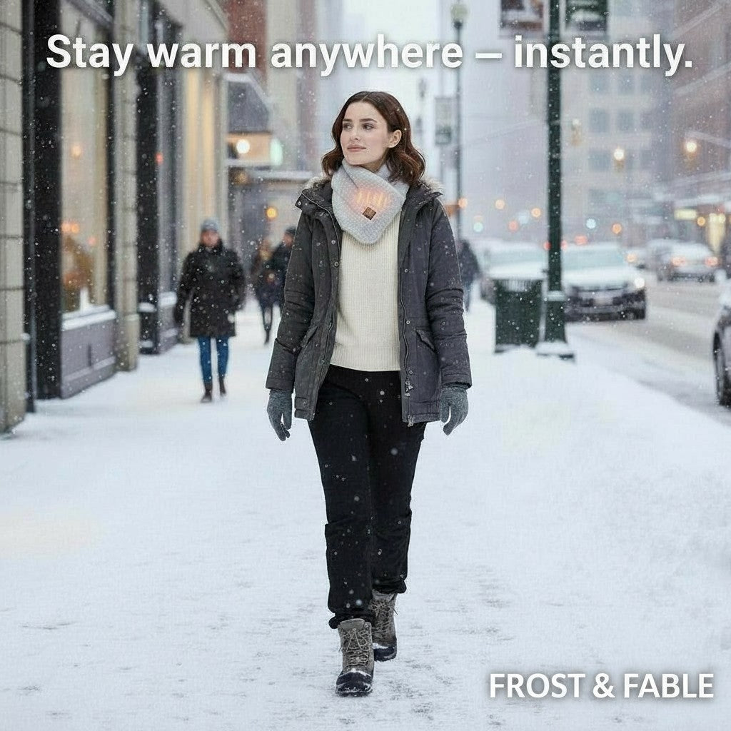 F&F Ember Scarf™ – Instant Heat, All-Day Comfort