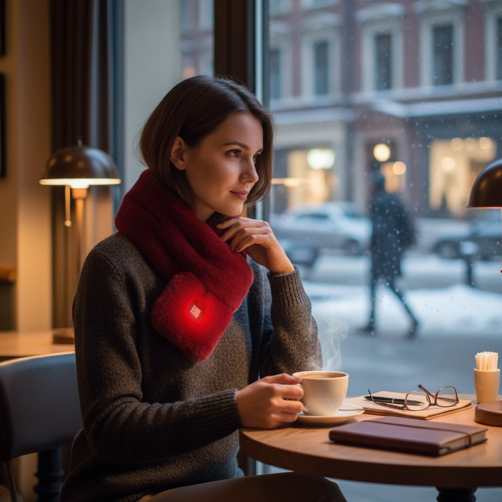 F&F Ember Scarf™ – Instant Heat, All-Day Comfort